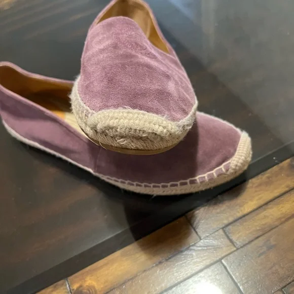 GUCCI Purple Leather Suede Espadrilles Flat Loafers Women’s Size 38.5